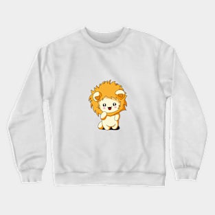 Kitten lion hood Crewneck Sweatshirt